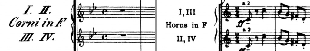 Scoring Horns 1/2, 3/4 vs. 1/3, 2/4