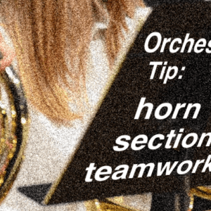 Horn Section Teamwork